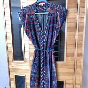 Burning Torch - Silk dress, size 4